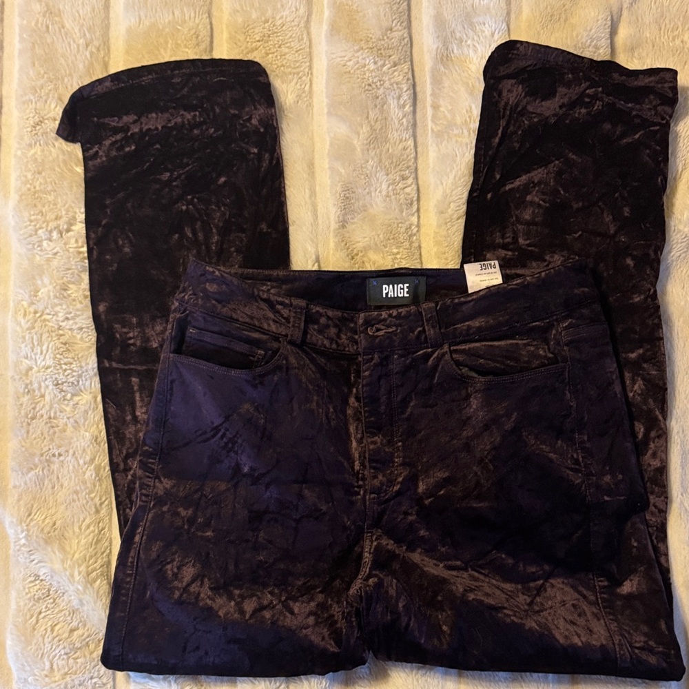 PAIGE (Cindy) Women's Dark Velvet Jeans